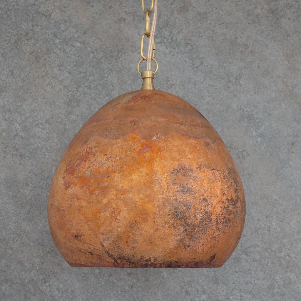 Oxidized Copper Teardrop Pendant Light — product detail 5