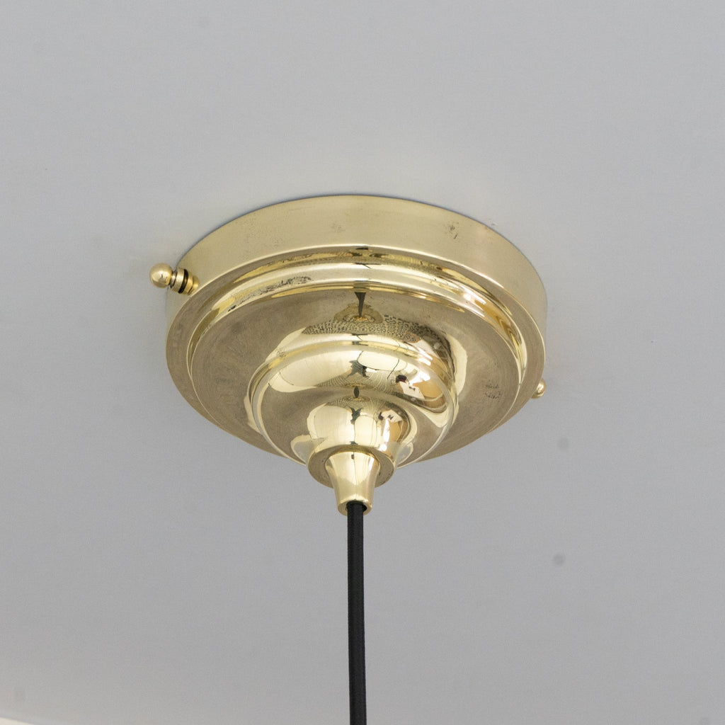 Hammered Brass Cylinder Pendant Light — product detail 10