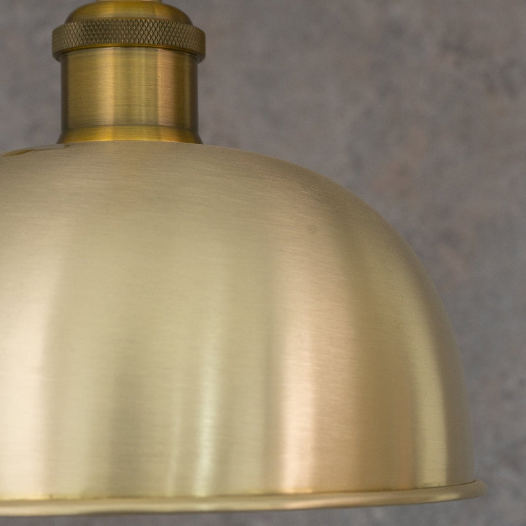 Brushed Brass Dome Pendant Light — product detail 2