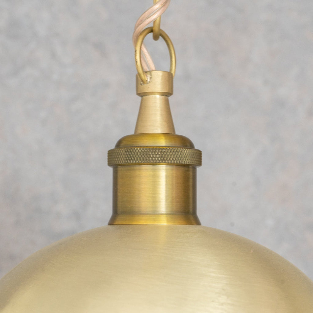 Brushed Brass Dome Pendant Light — product detail 7