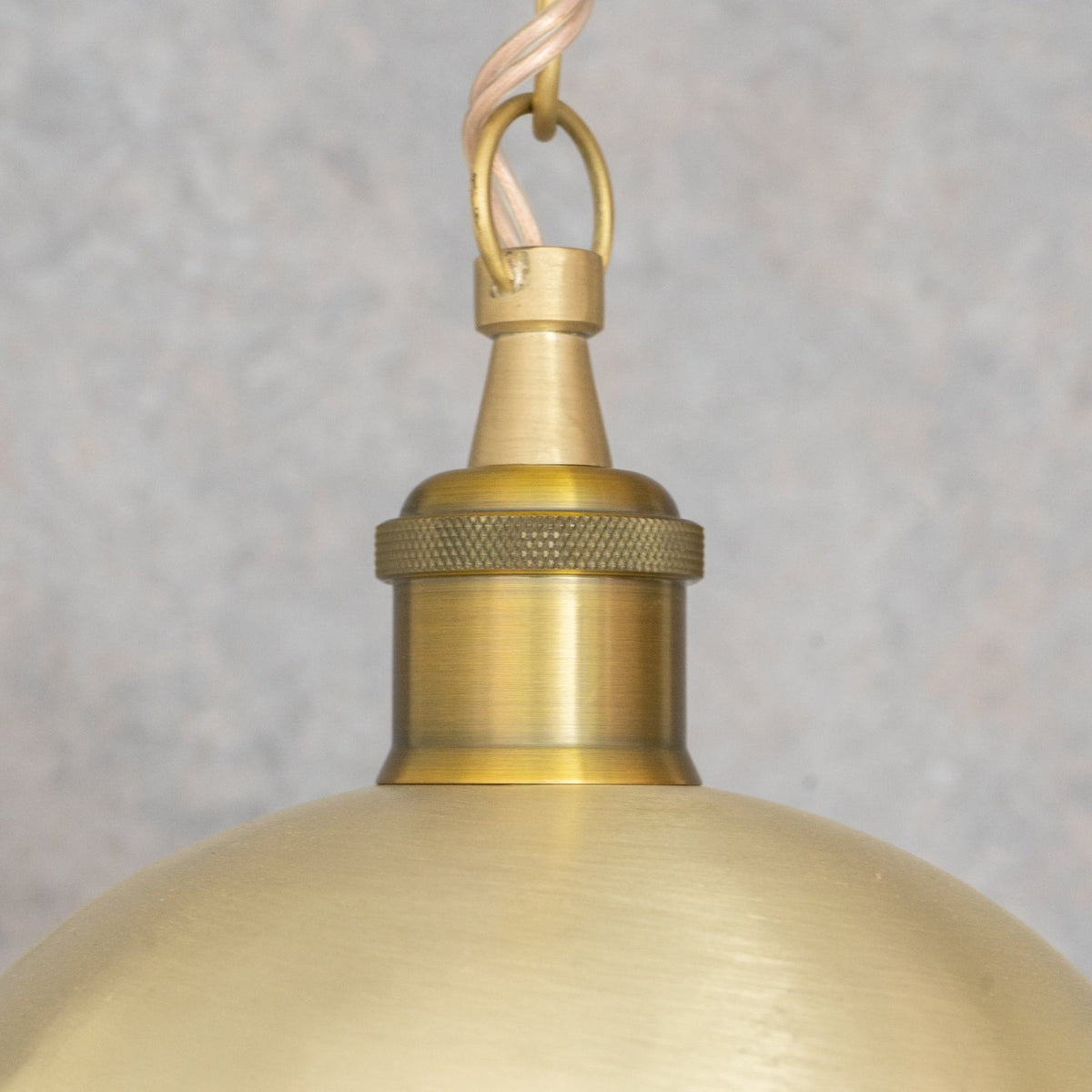 Brushed Brass Dome Pendant Light — product detail 7