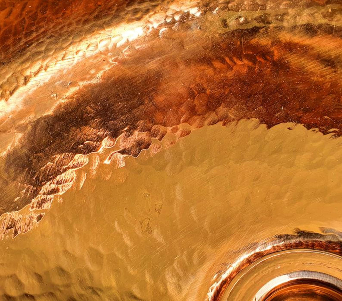 Handcrafted Green Patina Copper Washbasin