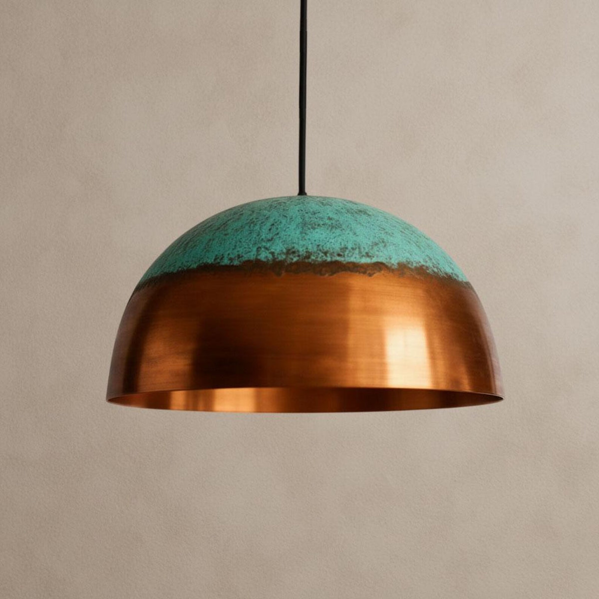 Handmade Oxidized Copper Kitchen Pendant