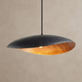 Handmade Patina Copper Shallow Dome Pendant Light
