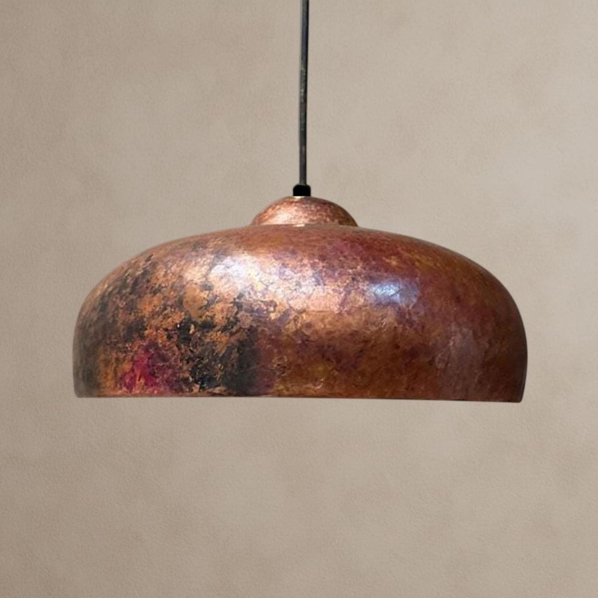 Handmade Hammered Copper Kitchen Island Fixture