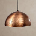 Hammered Copper Dome Pendant Light