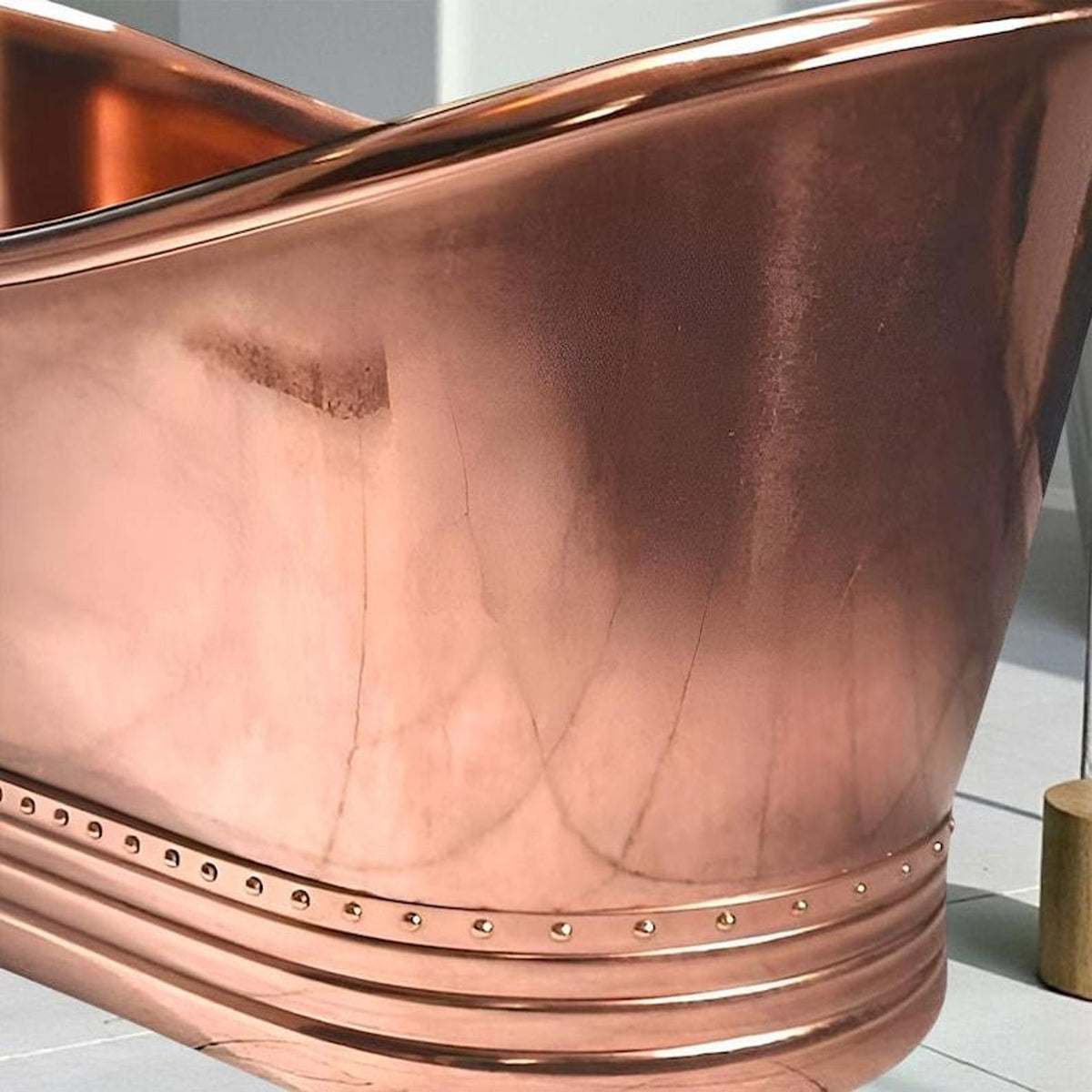 Handcrafted Copper Bathtub, Luxury Polished Copper Bathtub, Handmade Freestanding Soaking Tub for Spa, Rustic Vintage Copper Bathtubs