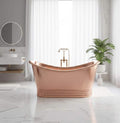 Handcrafted Copper Bathtub, Luxury Polished Copper Bathtub, Handmade Freestanding Soaking Tub for Spa, Rustic Vintage Copper Bathtubs