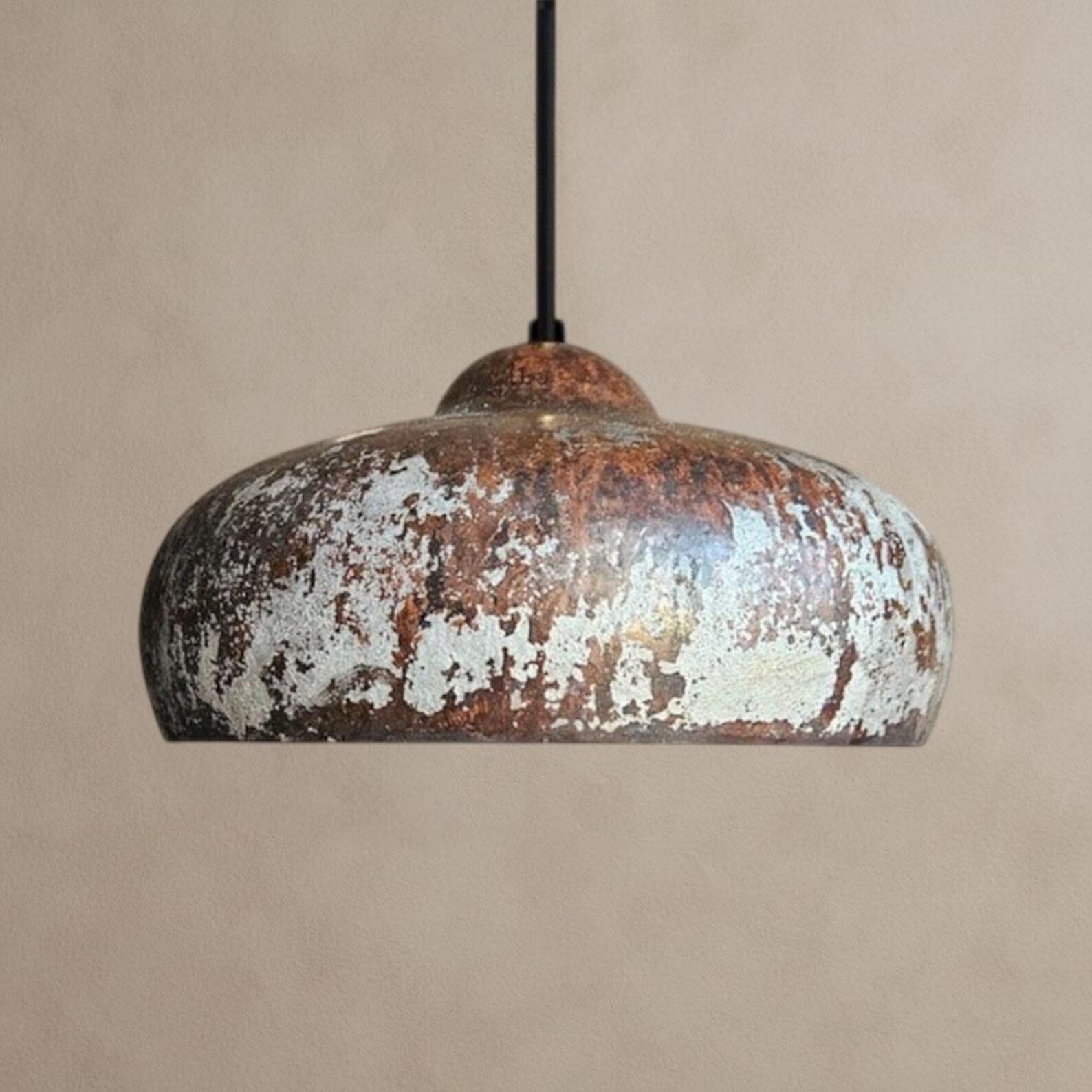 Handmade Copper Rustic Kitchen Island Light