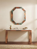 Handcrafted Antique Copper Octagon Mirror