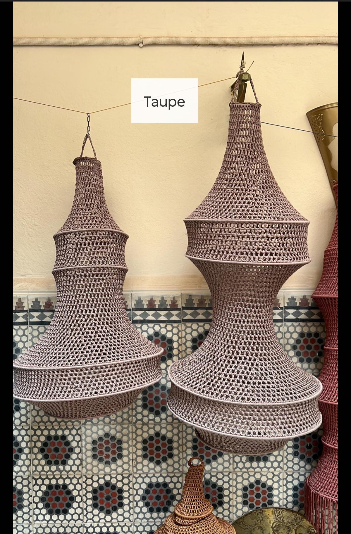 Artemis handmade crochet pendant light — product photo 9