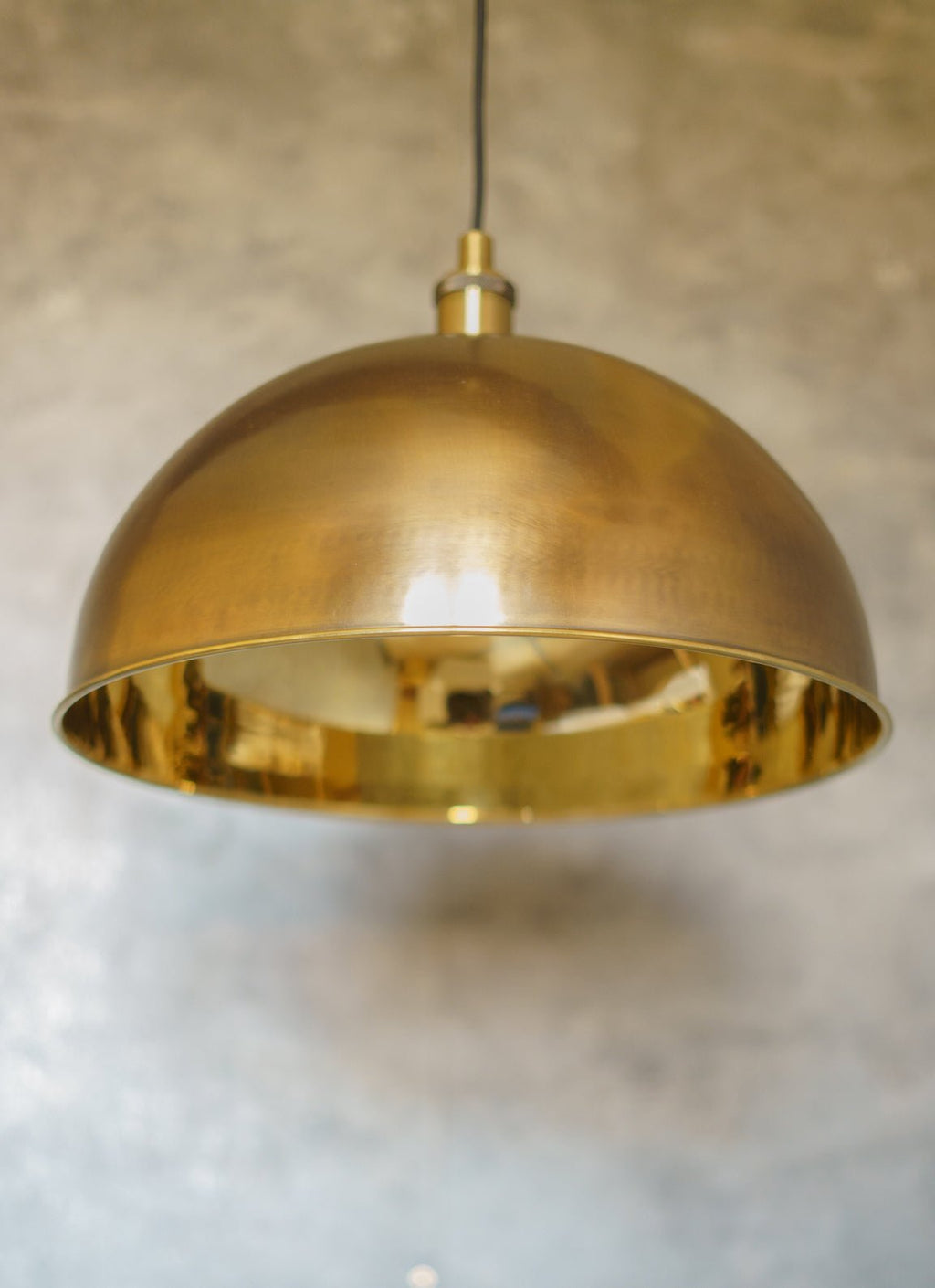 Oil-Rubbed Bronze Brass Dome Pendant — main view