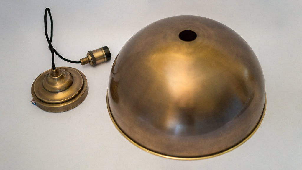 Oil-Rubbed Bronze Brass Dome Pendant — product detail 6