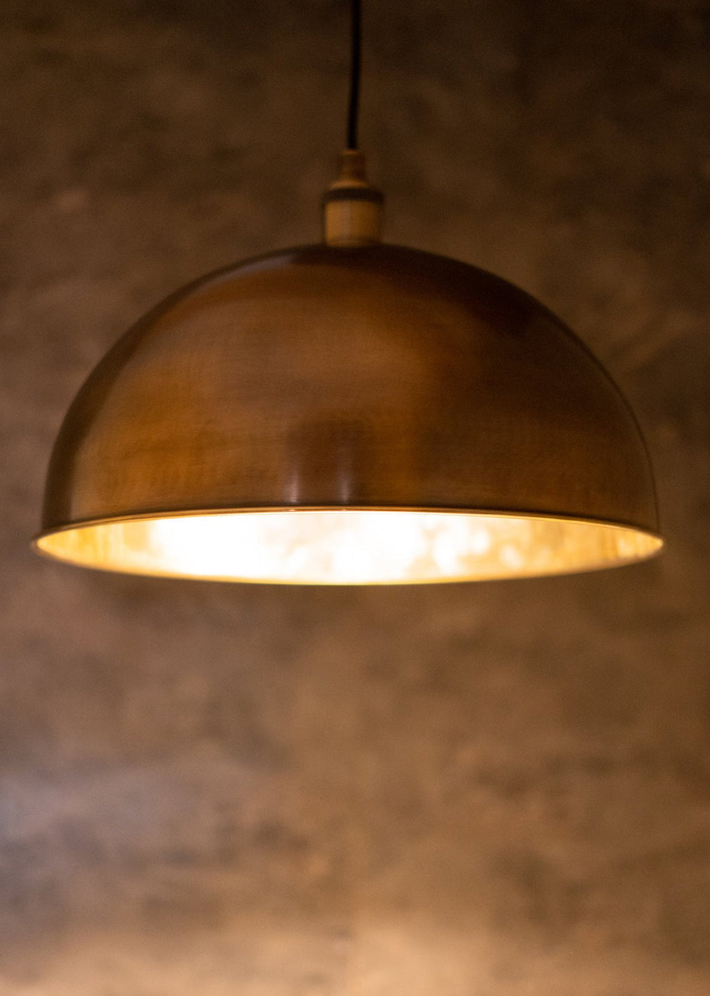Oil-Rubbed Bronze Brass Dome Pendant — product detail 2