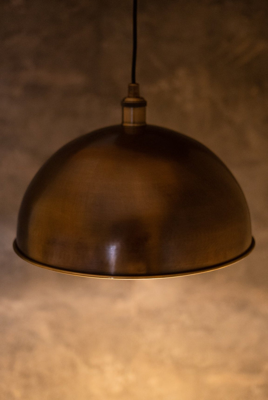 Oil-Rubbed Bronze Brass Dome Pendant — product detail 4