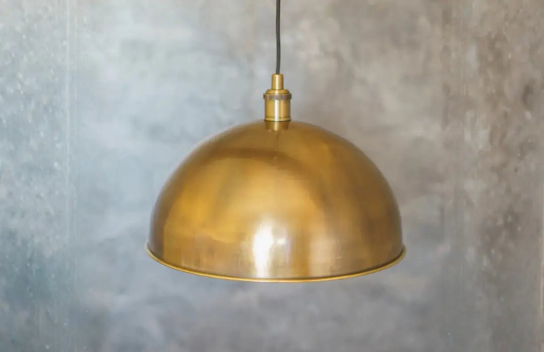 Oil-Rubbed Bronze Brass Dome Pendant — product detail 12