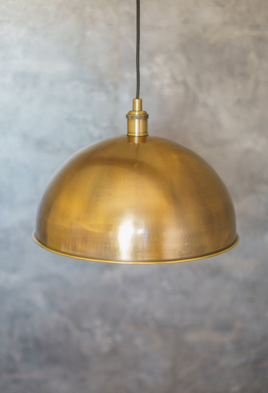 Oil-Rubbed Bronze Brass Dome Pendant — product detail 3