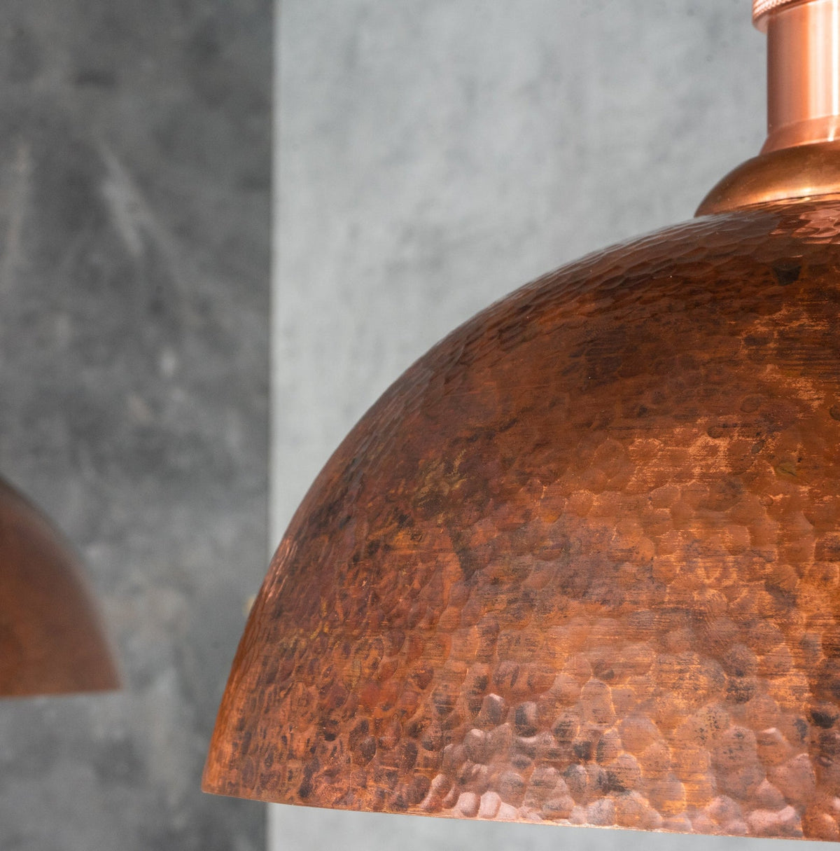 Oxidized Copper Double-Dome Island Light — product detail 4