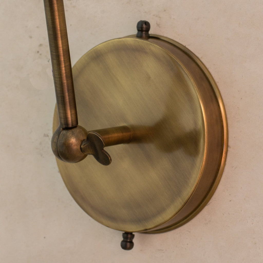 Oxidized Copper Swing-Arm Wall Sconce — product detail 7