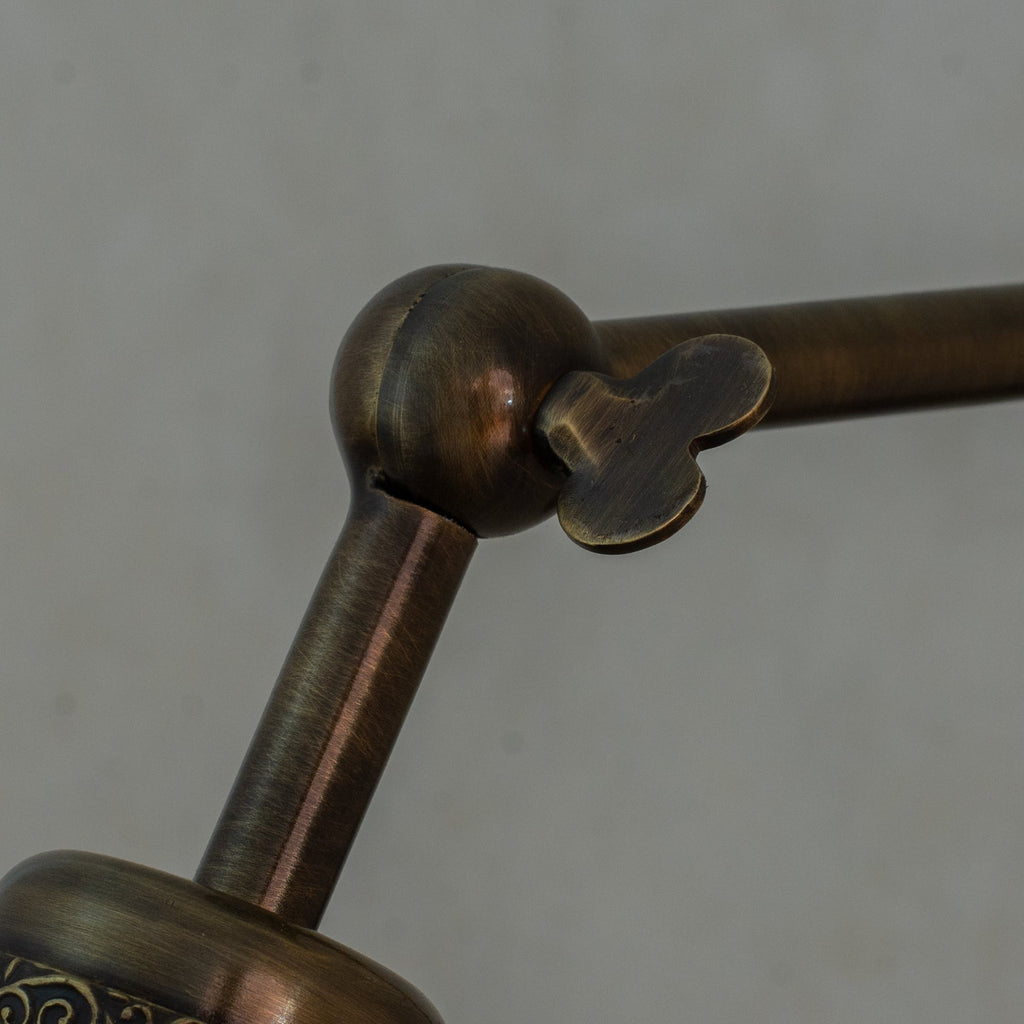 Oxidized Copper Swing-Arm Wall Sconce — product detail 6