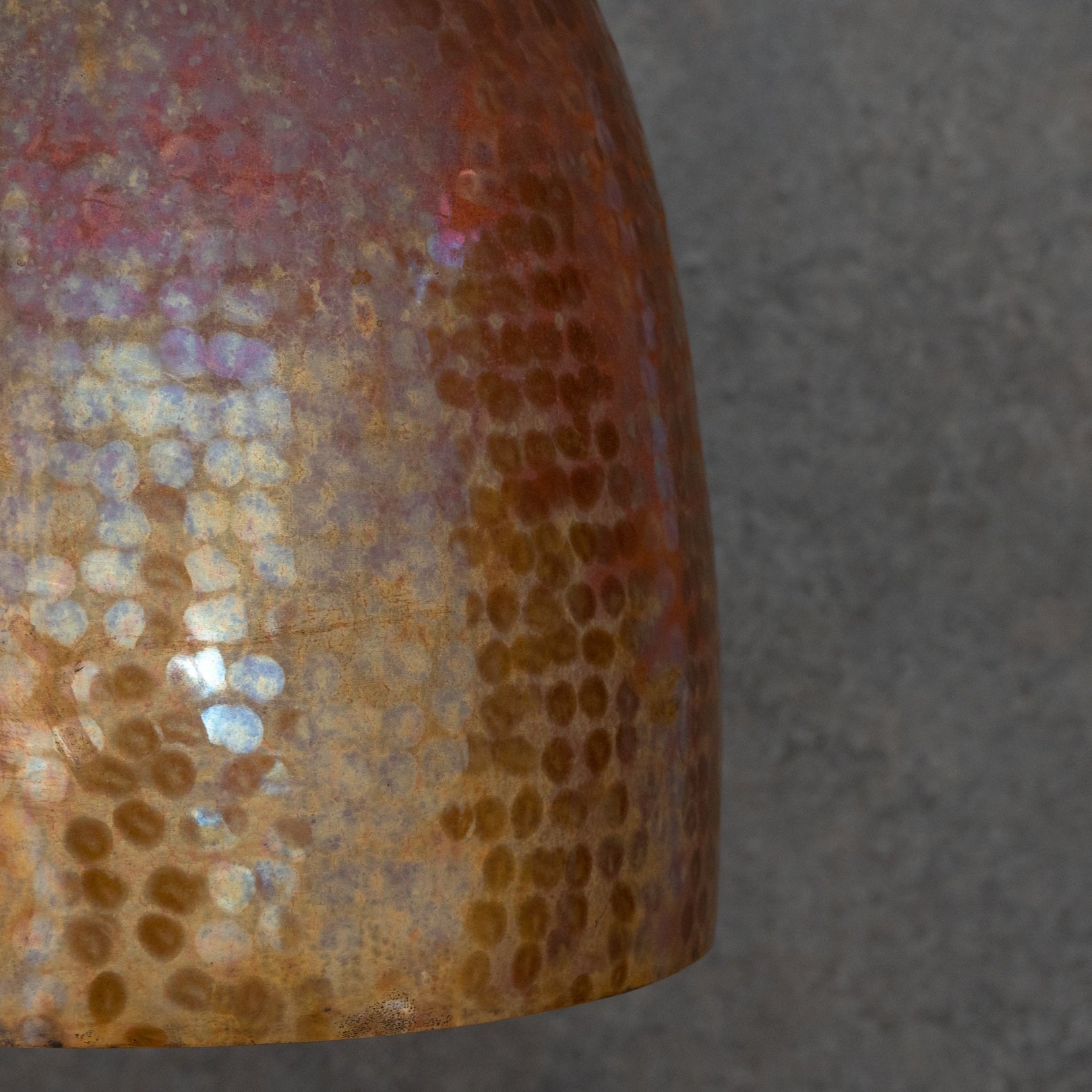 Hammered Copper Capsule Pendant Light — product detail 4