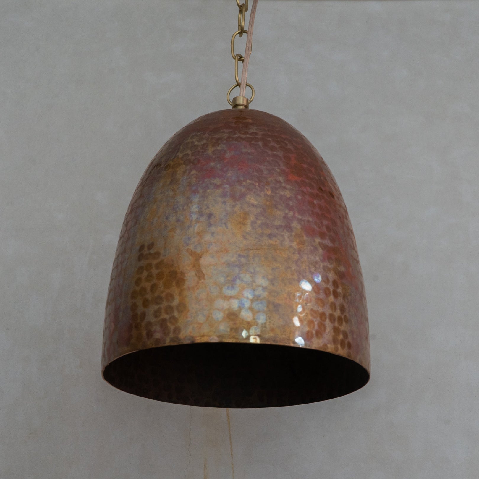 Hammered Copper Capsule Pendant Light — product detail 7
