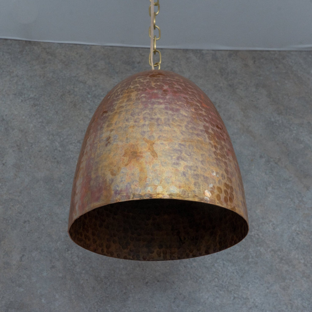 Hammered Copper Capsule Pendant Light — product detail 3