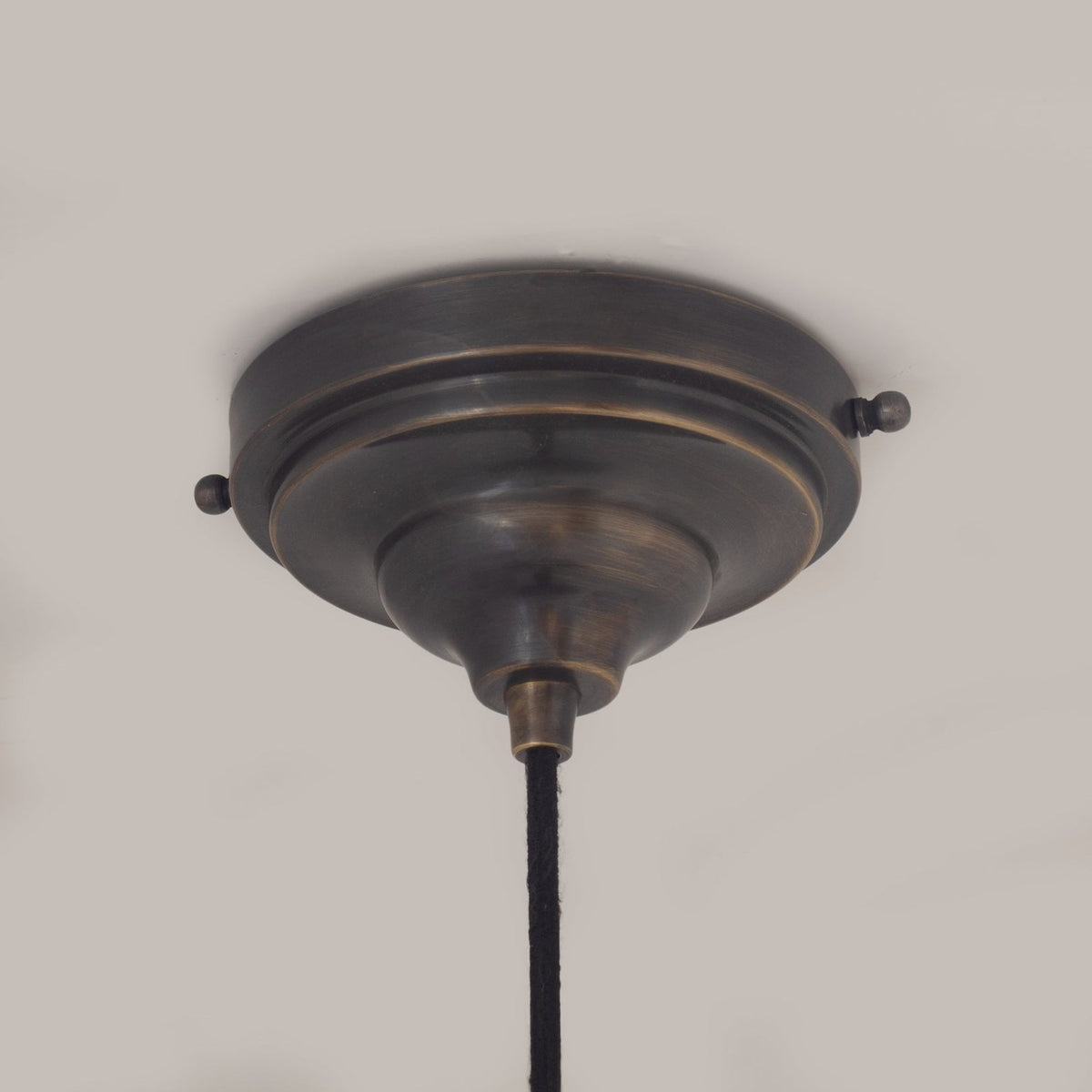 Dark Patina Brass Dome Pendant Light — product detail 6