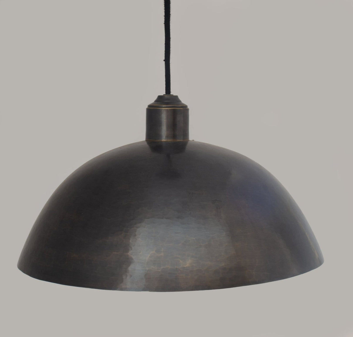 Dark Patina Brass Dome Pendant Light — product detail 8
